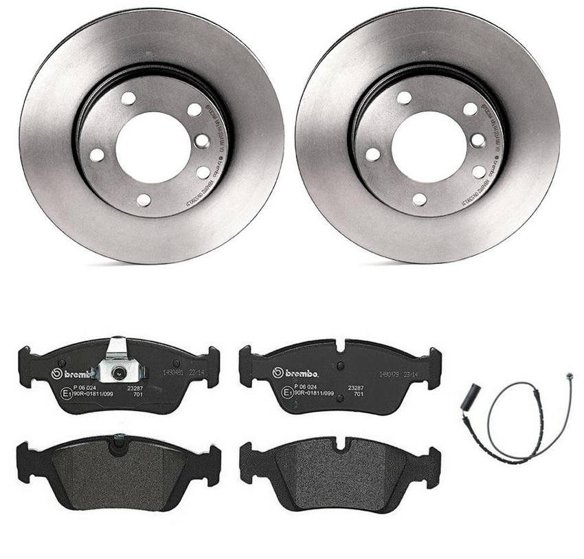 Brembo Brake Pads and Rotors Kit - Front (286mm) (Low-Met)